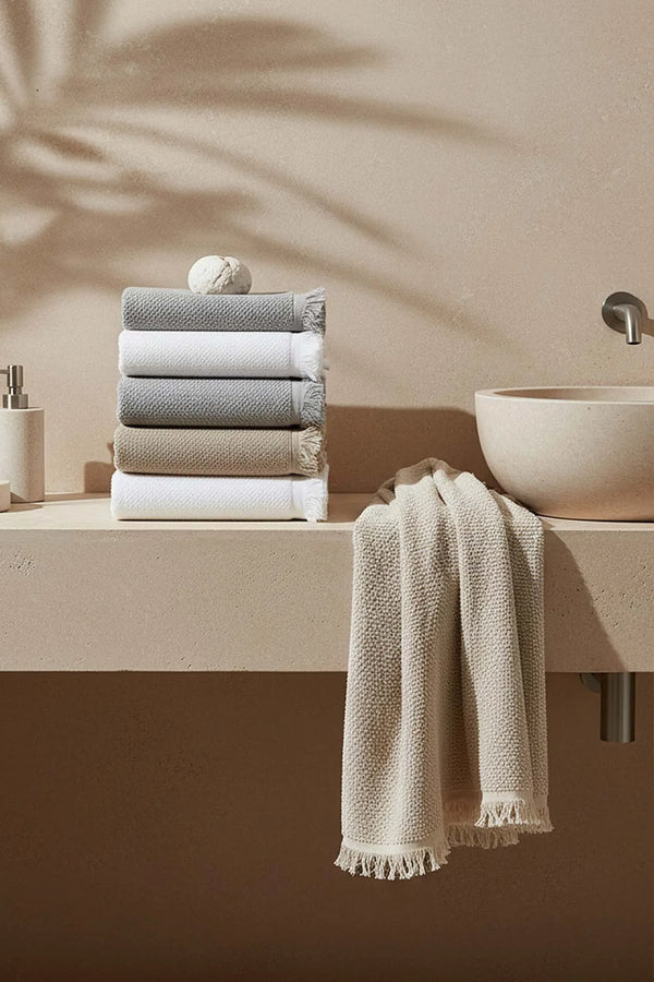 Jelena 6-teiliges Handtuchset aus 100 % Baumwolle, 50 x 90 cm