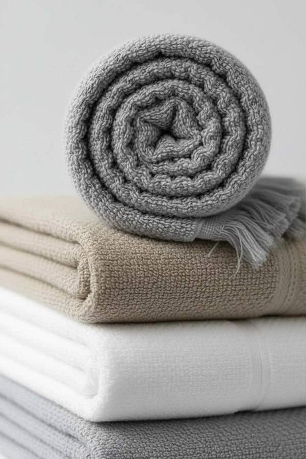 Jelena 6-teiliges Handtuchset aus 100 % Baumwolle, 50 x 90 cm
