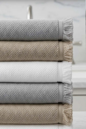 Jelena 6-teiliges Handtuchset aus 100 % Baumwolle, 50 x 90 cm
