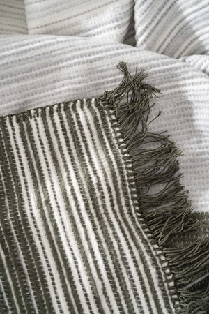 Veloura Khaki Einzeldecke - TV-Decke 130x170 cm
