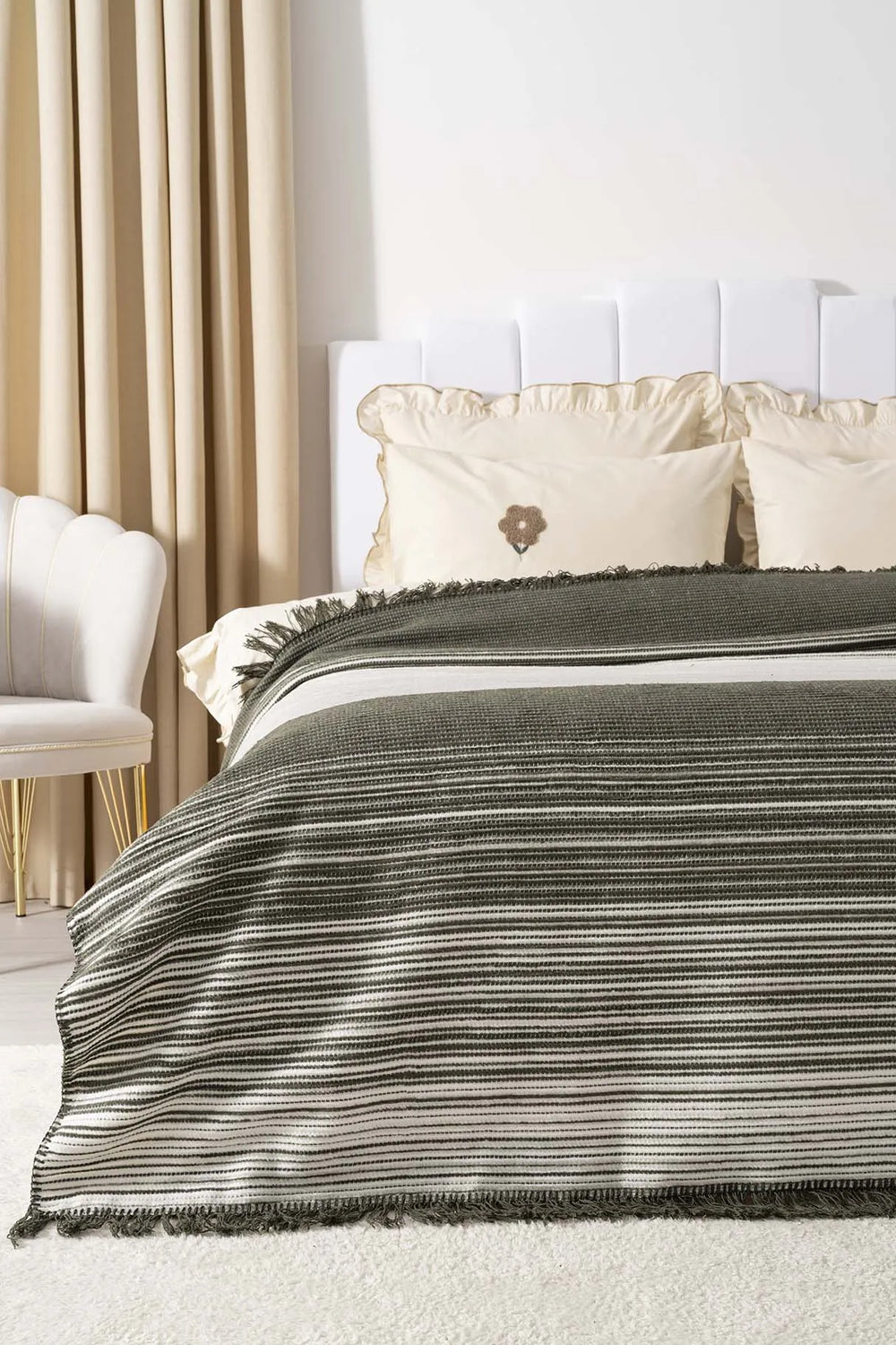Veloura Khaki Doppelquastendecke