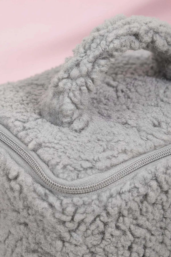 Graues Teddy 4-teiliges Make-up- und Accessoire-Taschenset
