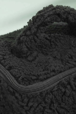 Schwarzes Teddy 4-teiliges Make-up- und Accessoire-Taschenset