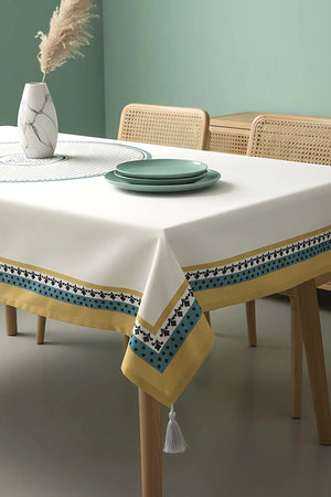 Safran Luxe Küchen- und Esszimmertischdecke 150x250 cm
