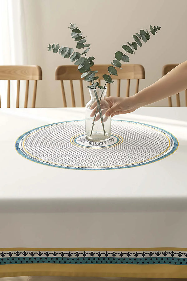 Safran Luxe Küchen- und Esszimmertischdecke 150x250 cm