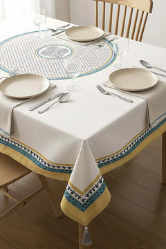 Safran Luxe Küchen- und Esszimmertischdecke 150x250 cm