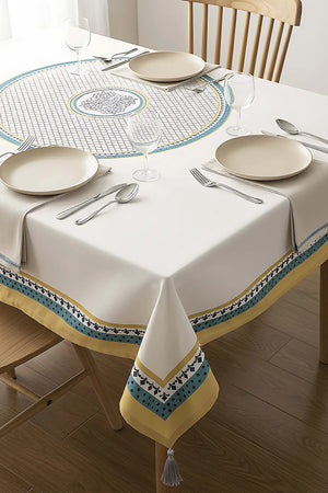 Safran Luxe Küchen- und Esszimmertischdecke 150x250 cm
