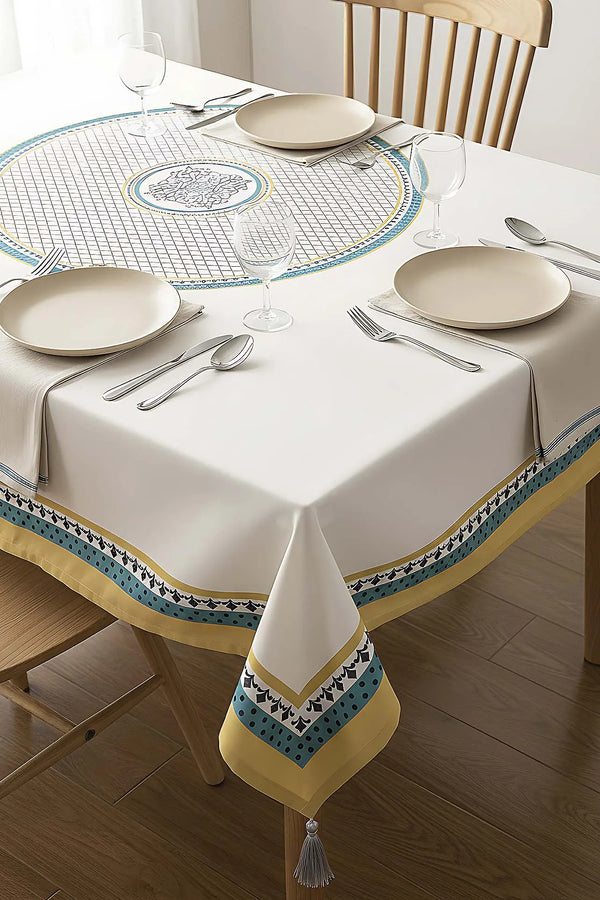 Safran Luxe Küchen- und Esszimmertischdecke 150x250 cm