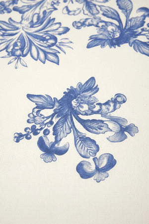 Läufer aus Leinen in Elysianblau, 45 x 140 cm