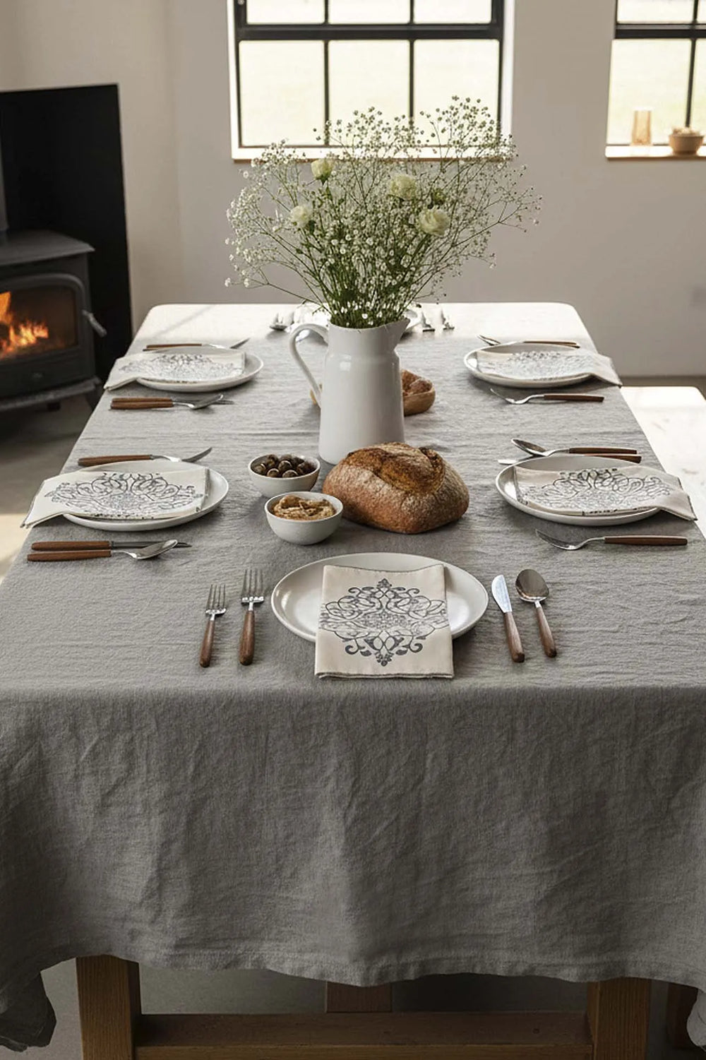 Safran Luxe Set mit 6 Servierservietten 40x40cm