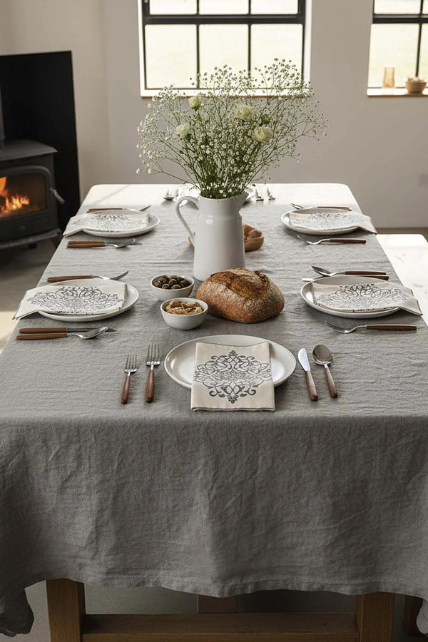 Safran Luxe Set mit 6 Servierservietten 40x40cm