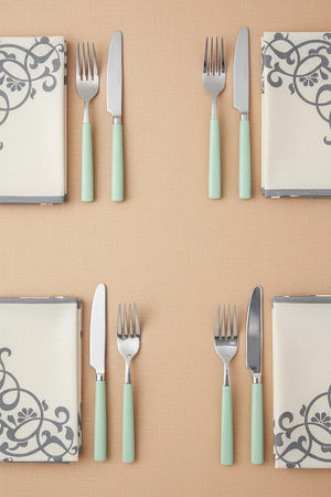 Safran Luxe Set mit 6 Servierservietten 40x40cm