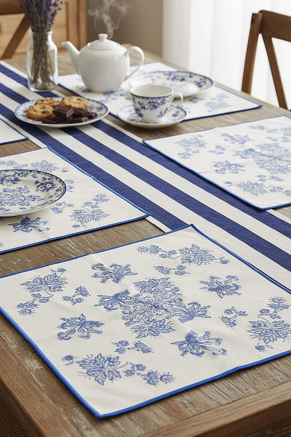 Elysian Blue 6er-Set Servietten 40x40cm