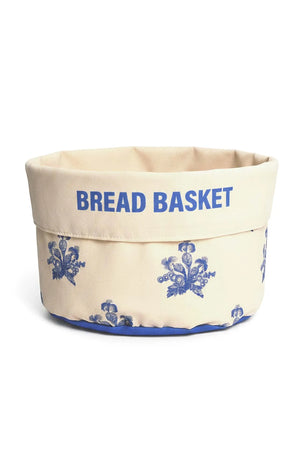 Brotkorb aus elysianischem, blauem Leinen
