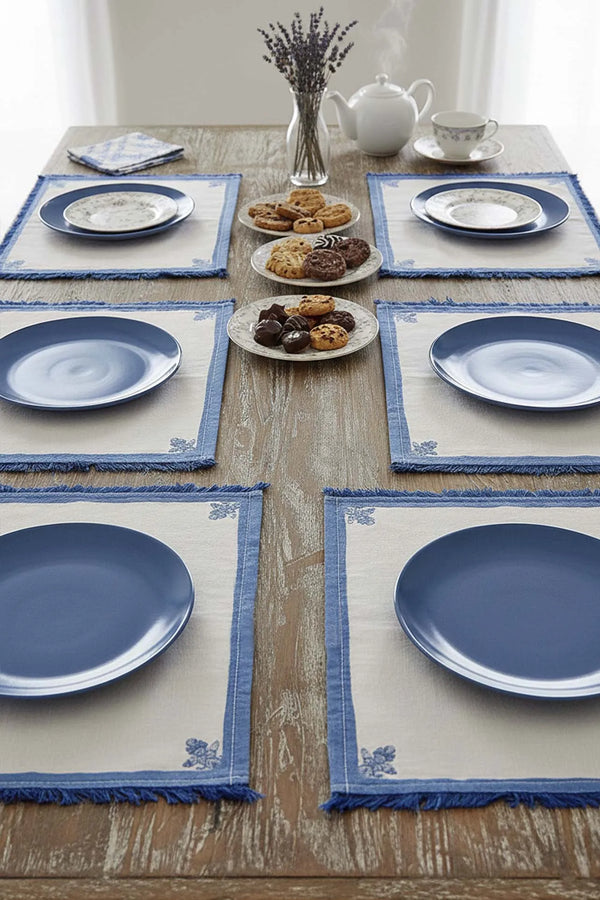 Elysian Blue 6-teiliges Platzset