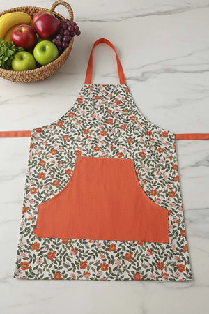 Wasserdichte Küchenschürze mit Blumenmuster
