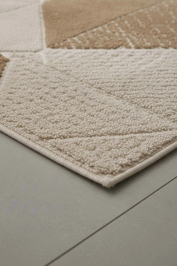 Terra Geometric 2-teiliges Bad- und WC-Matten-Set