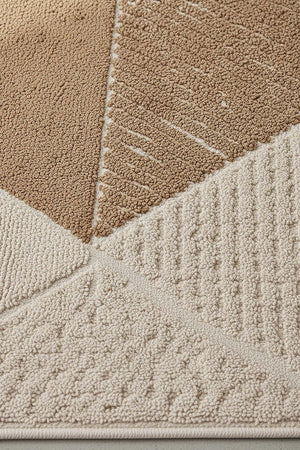 Terra Geometric 2-teiliges Bad- und WC-Matten-Set