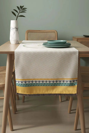 Safran Luxe Leinen-Läufer 45x140 cm