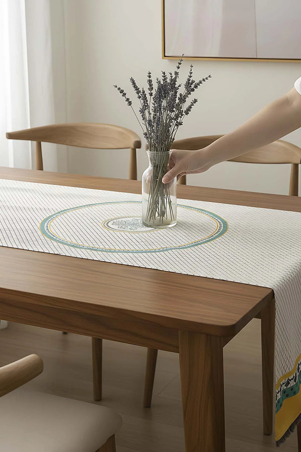 Safran Luxe Leinen-Läufer 45x140 cm