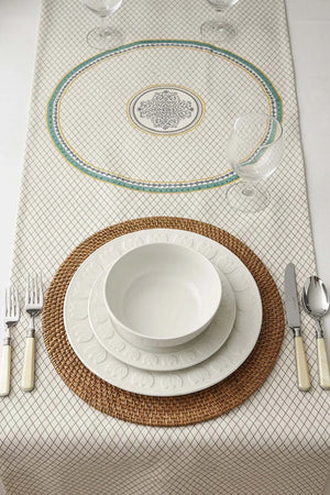 Safran Luxe Leinen-Läufer 45x140 cm