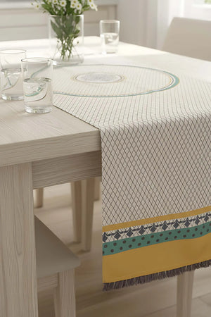 Safran Luxe Leinen-Läufer 45x140 cm