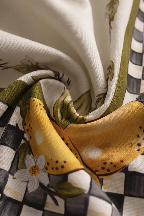 Tischdecke mit Linda-Zitronenmuster, 140 x 220 cm