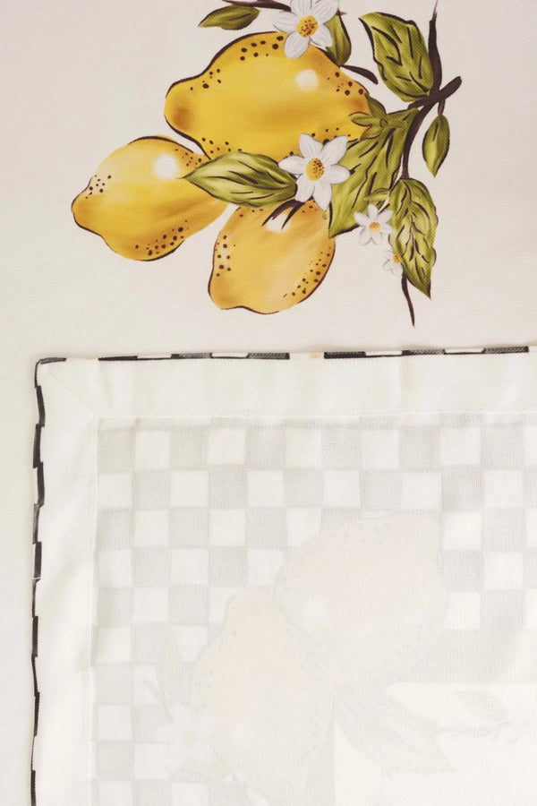 Tischdecke mit Linda-Zitronenmuster, 140 x 220 cm