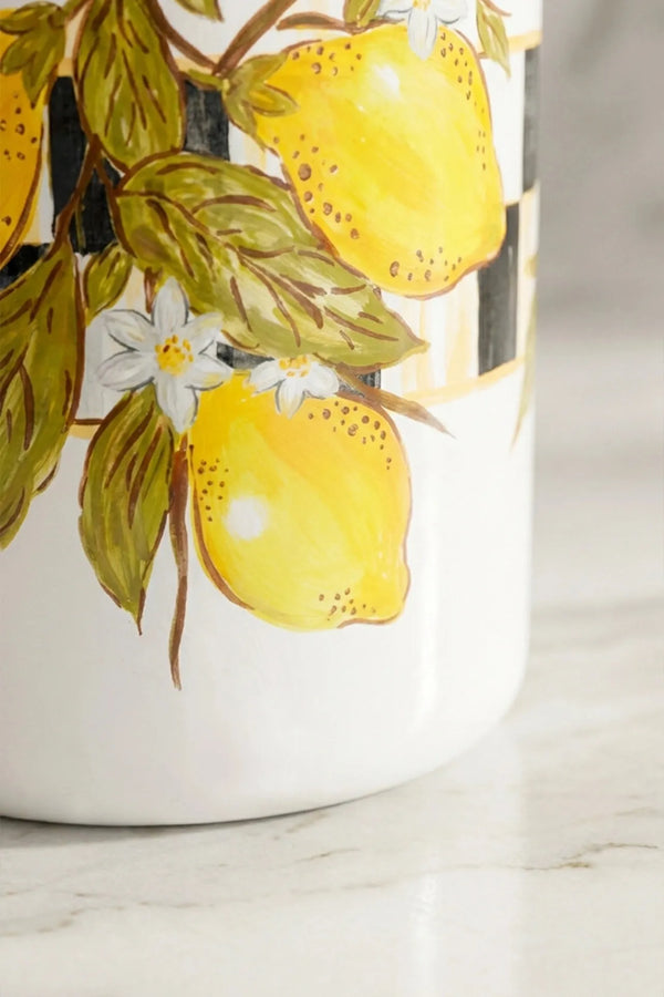 Linda Zitronenmuster Emaille-Einmachglas