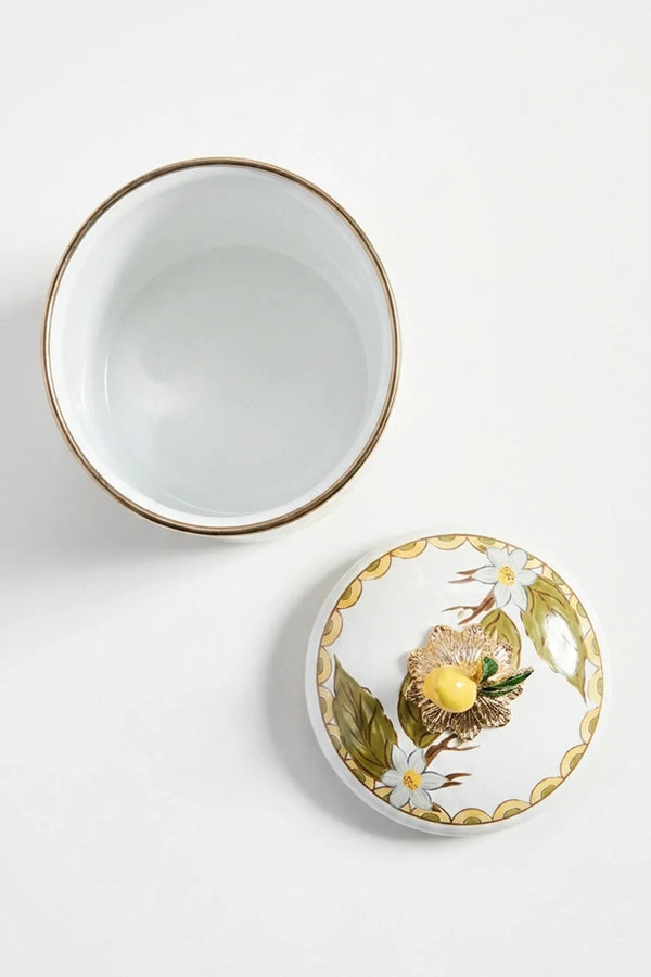 Linda Zitronenmuster Emaille-Einmachglas