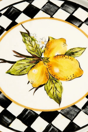 Linda Zitronenmuster, 6er-Set Kuchenplatten