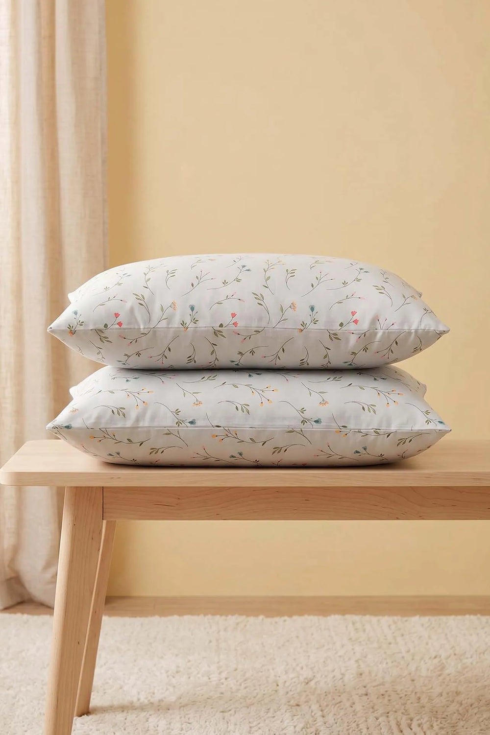 Clara Green Baumwoll-Kissenbezug-Set, 2-teilig, 50 x 70 cm