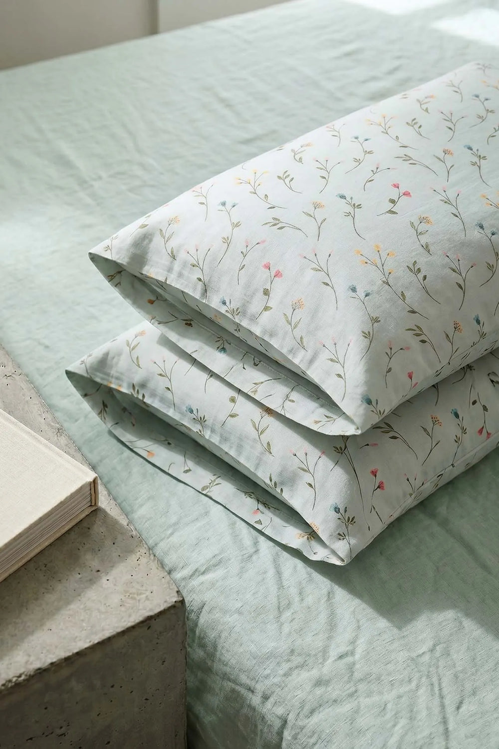 Clara Green Baumwoll-Kissenbezug-Set, 2-teilig, 50 x 70 cm