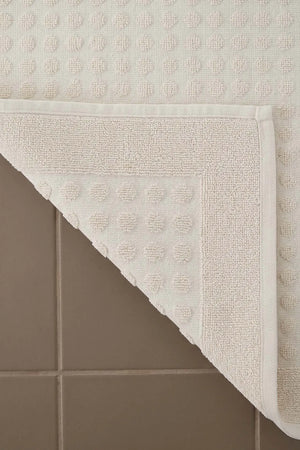 Zivra Cream Fußhandtuch aus 100 % Baumwolle – 50 x 70 cm
