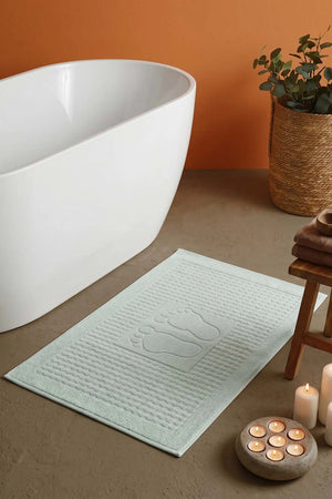 Zivra Mint Fußhandtuch aus 100 % Baumwolle – 50 x 70 cm
