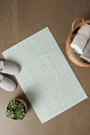 Zivra Mint Fußhandtuch aus 100 % Baumwolle – 50 x 70 cm
