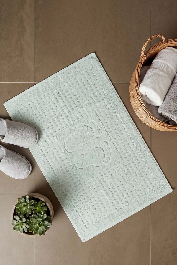 Zivra Mint Fußhandtuch aus 100 % Baumwolle – 50 x 70 cm