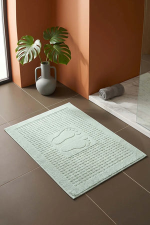 Zivra Mint Fußhandtuch aus 100 % Baumwolle – 50 x 70 cm