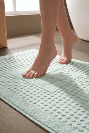 Zivra Mint Fußhandtuch aus 100 % Baumwolle – 50 x 70 cm
