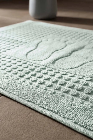 Zivra Mint Fußhandtuch aus 100 % Baumwolle – 50 x 70 cm