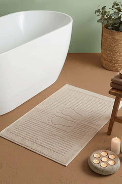 Zivra Beige 100% Baumwoll-Fußhandtuch - 50x70 cm