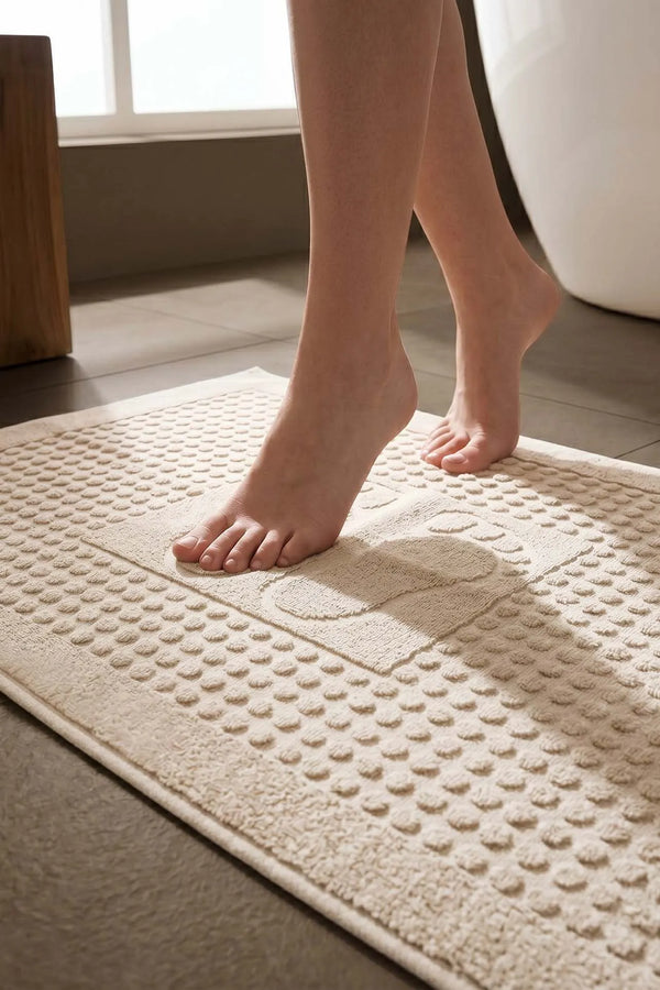 Zivra Beige 100% Baumwoll-Fußhandtuch - 50x70 cm