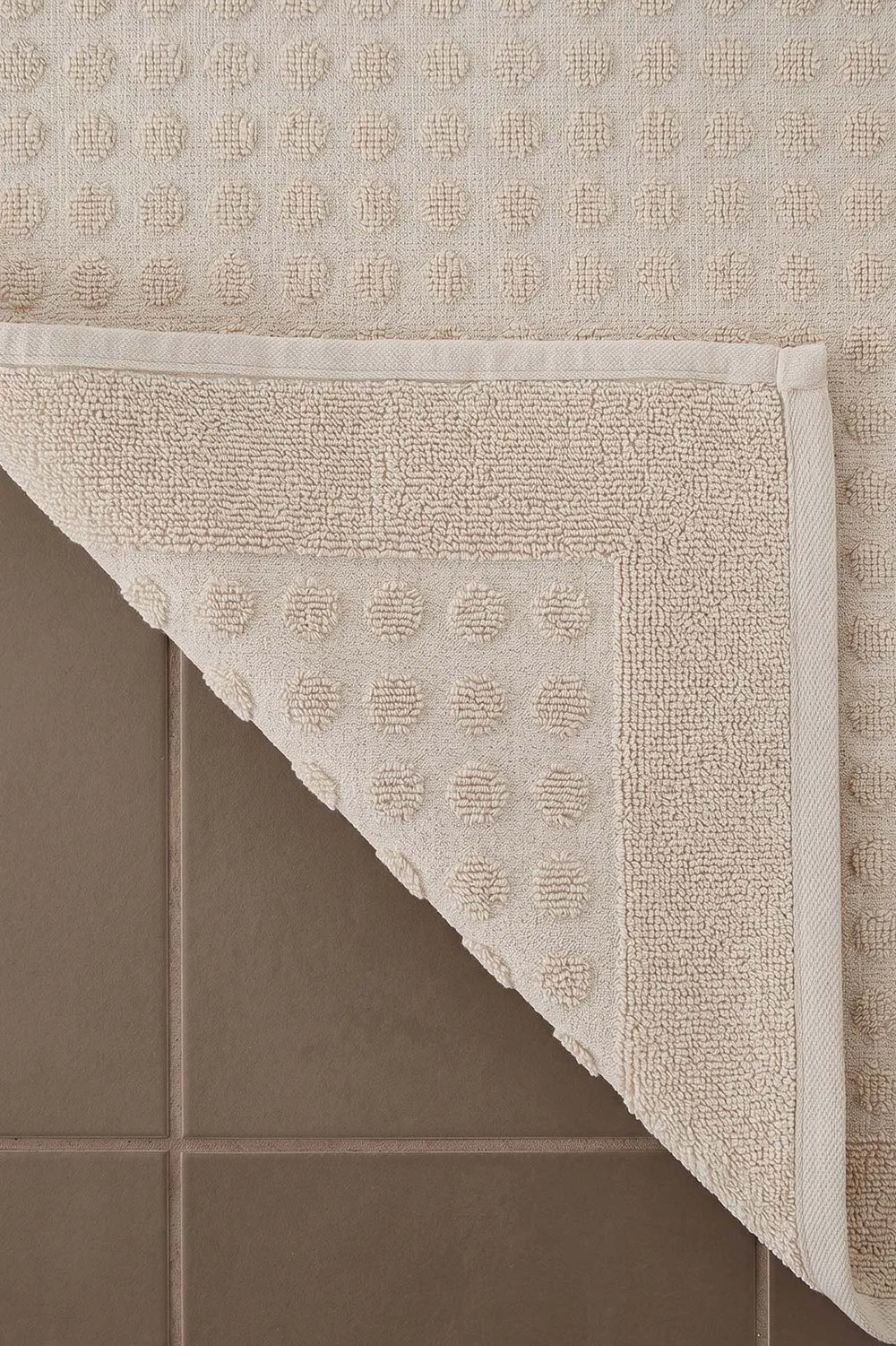 Zivra Beige 100% Baumwoll-Fußhandtuch - 50x70 cm