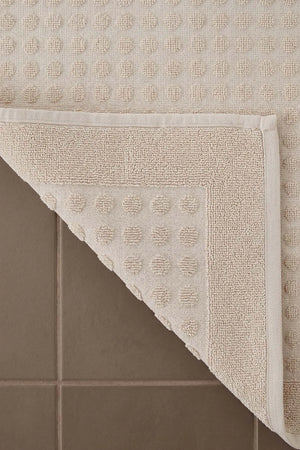 Zivra Beige 100% Baumwoll-Fußhandtuch - 50x70 cm