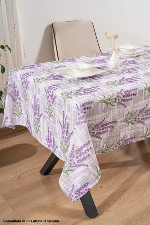 Tischdecke, Tischläufer, Picknickdecke mit Lavendelmuster