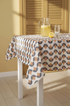 Geometrisch-abstrakte Tischdecke, Tischläufer, Picknickdecke
