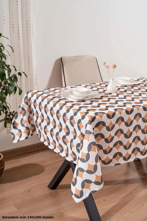 Geometrisch-abstrakte Tischdecke, Tischläufer, Picknickdecke