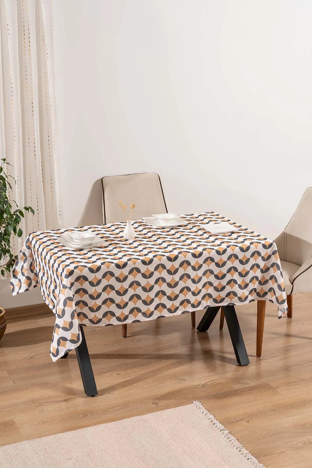 Geometrisch-abstrakte Tischdecke, Tischläufer, Picknickdecke