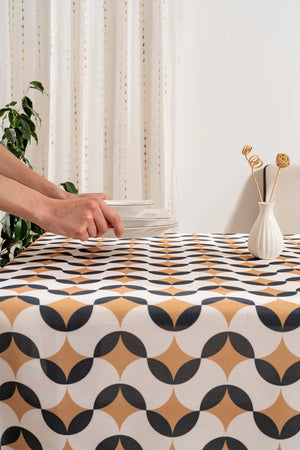 Geometrisch-abstrakte Tischdecke, Tischläufer, Picknickdecke