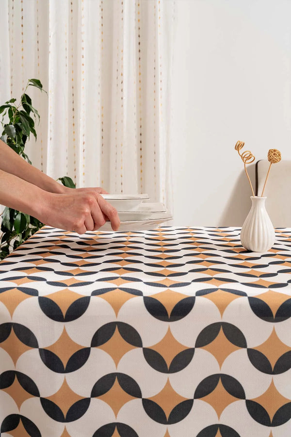 Geometrisch-abstrakte Tischdecke, Tischläufer, Picknickdecke